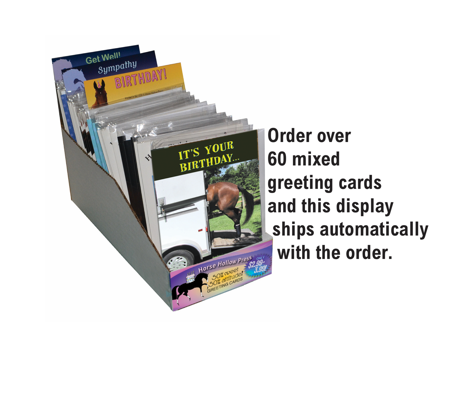 Horse Greeting Birthday Card / Kiss / Bestseller