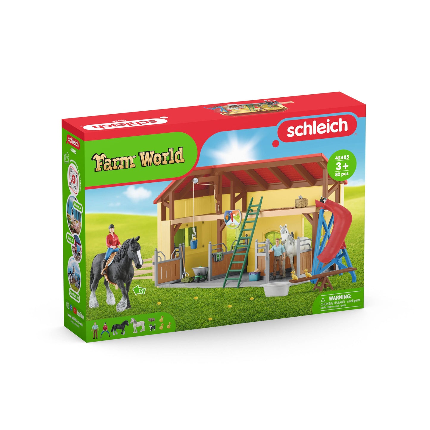Horse Stable Farm Play Set