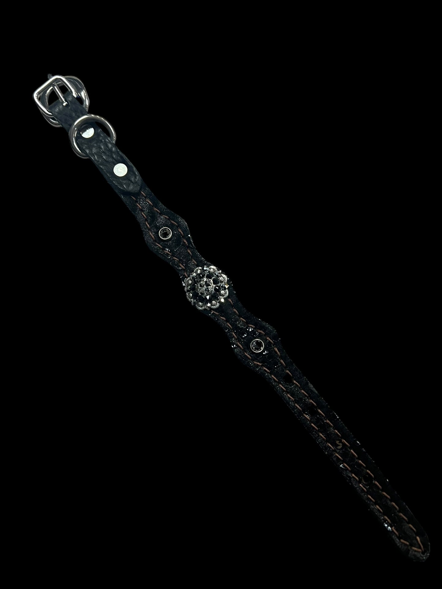 Black mystic on dark leather