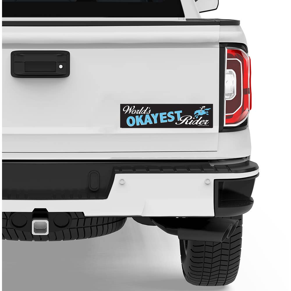 Horse Bumper Sticker / World's Okayest Rider! / Funny