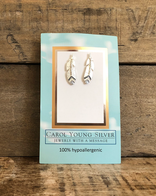 Eagle Feather Earrings, Petite