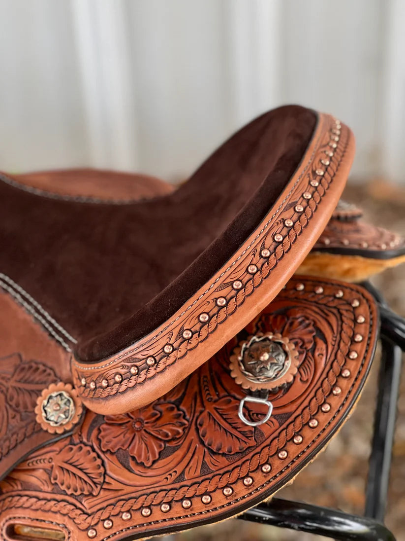14.5" Alamo Desert Heir barrel saddle