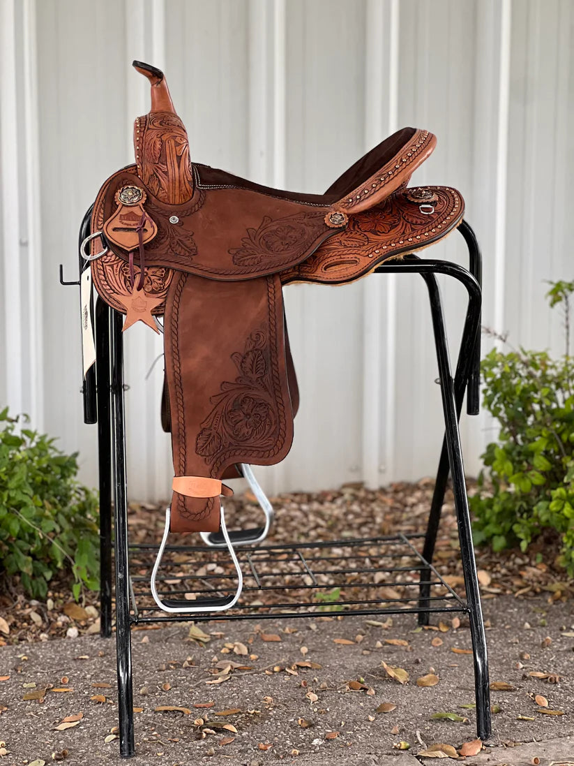 14.5" Alamo Desert Heir barrel saddle