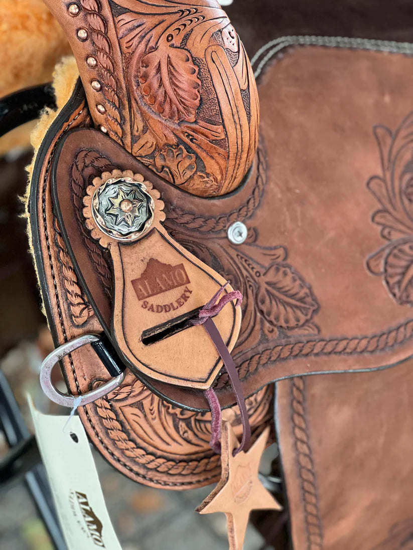 14.5" Alamo Desert Heir barrel saddle