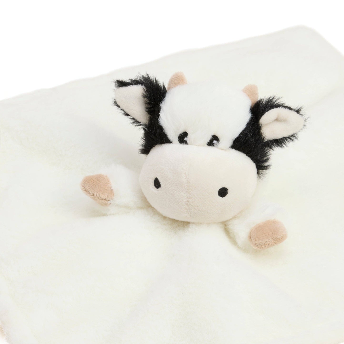 Black and White Cow Lovey Blanket Warmies