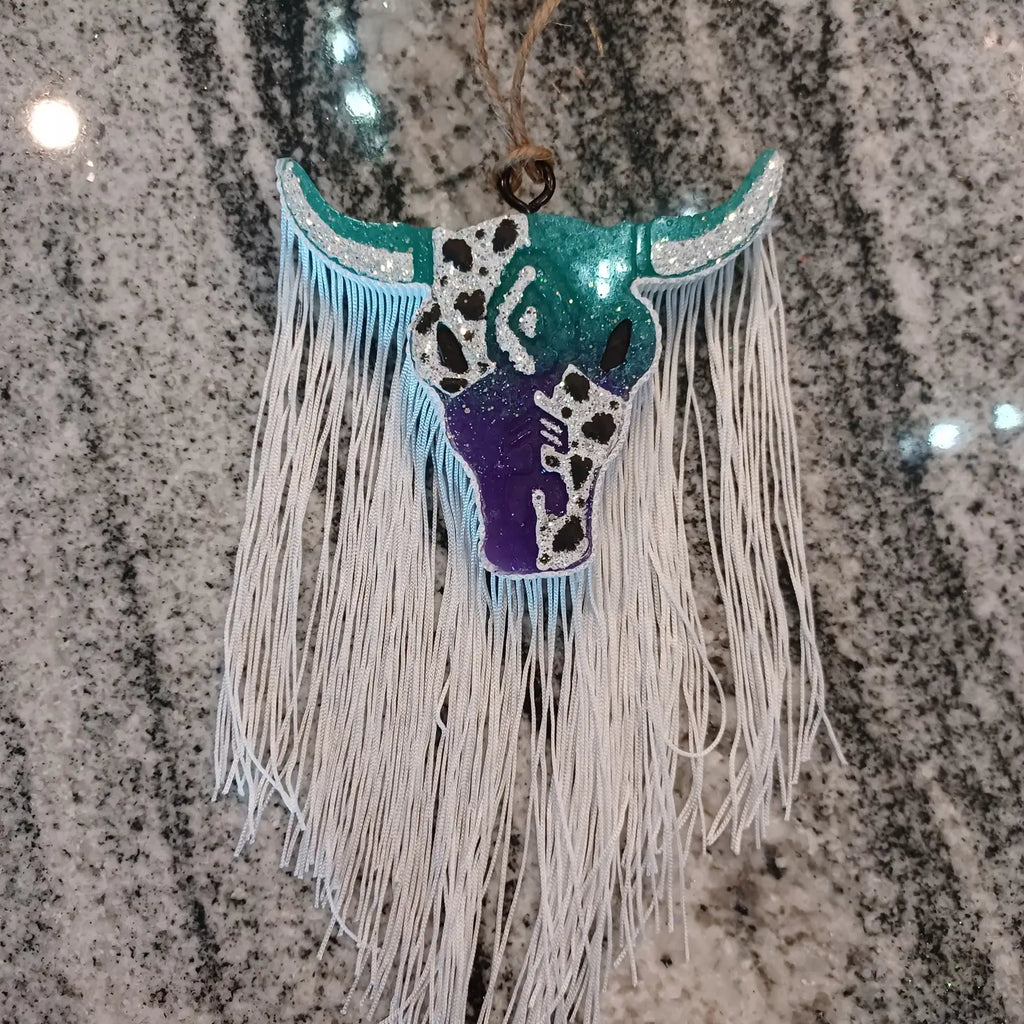 Teal and Purple Ombre Cow Freshie