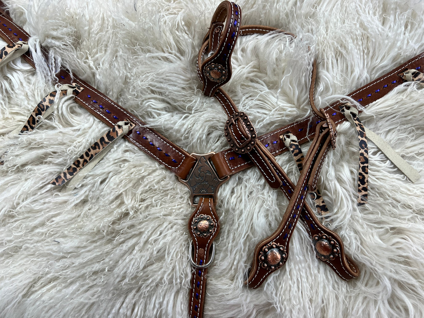 Buckstitched tack set