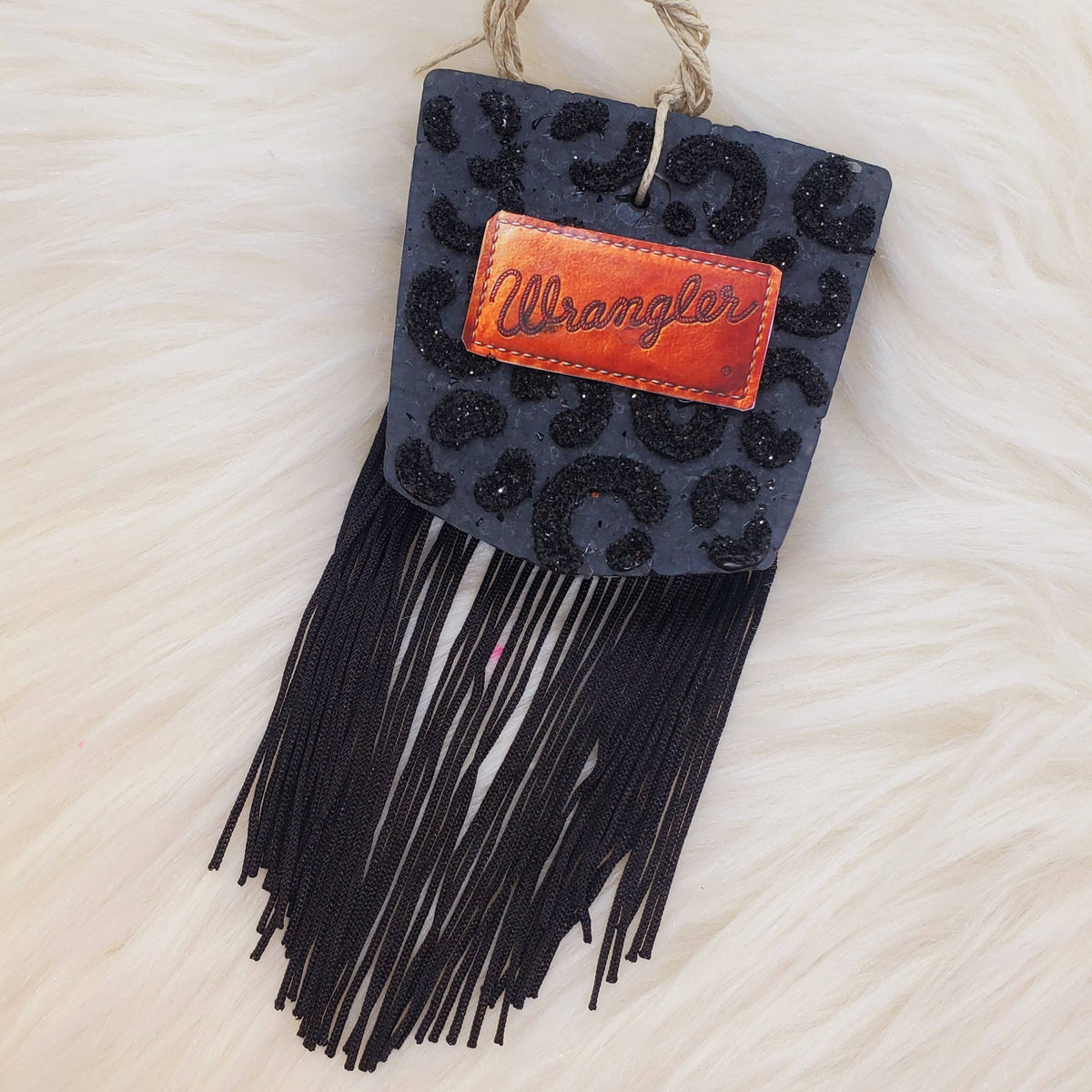 Black Fringe Pocket Freshie: Boujee