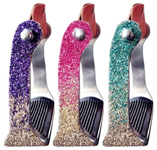 Showman Glitter Epoxy aluminum stirrups