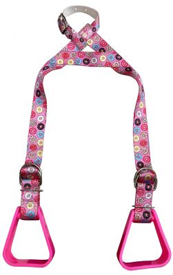 Showman ® Heavy duty nylon adjustable buddy stirrups