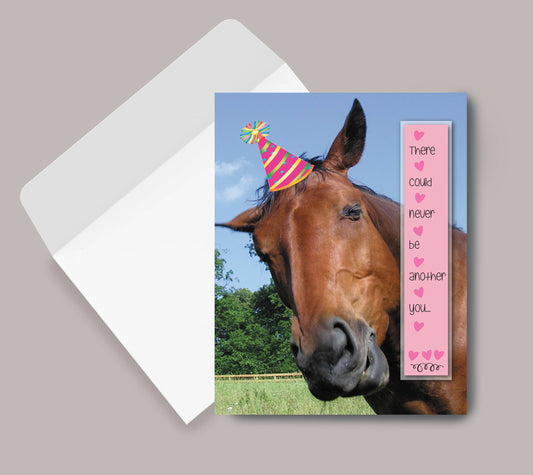 Horse Greeting Birthday Card / Never Be Another You