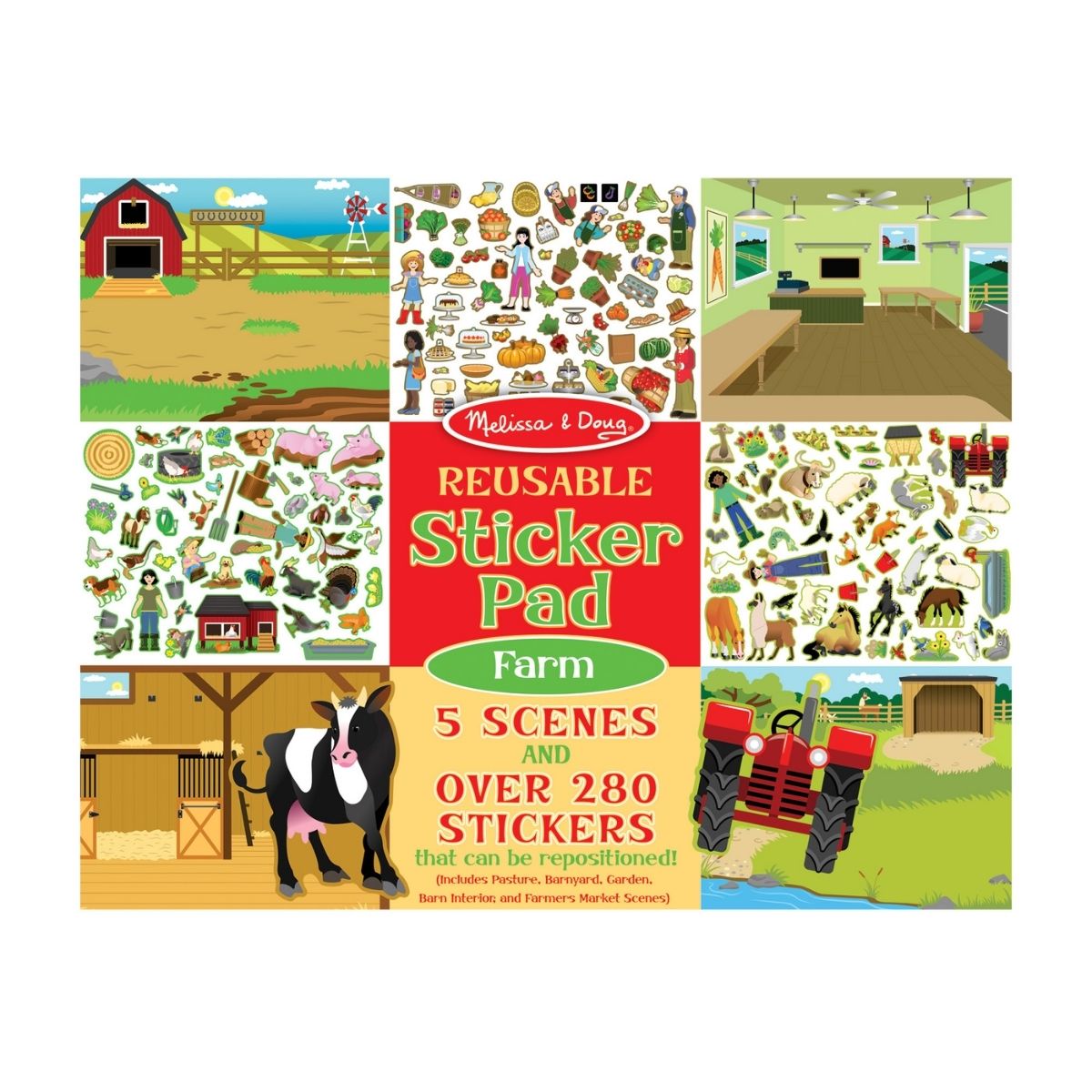 Reusable Sticker Pad  Farm Melissa & Doug