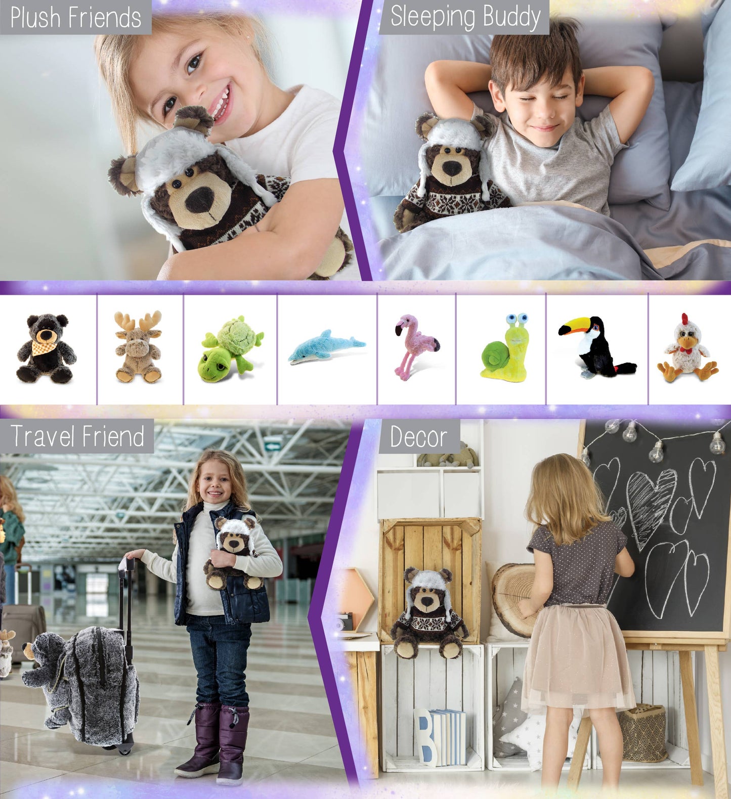 Super Soft Plush With Clothes - Grizzly Bear