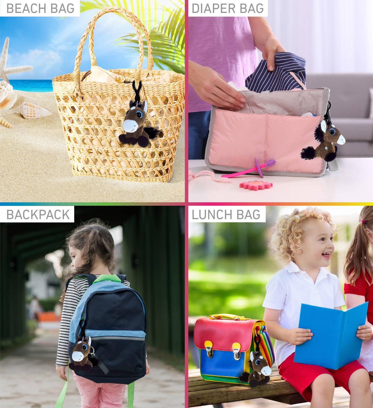 Big Eye Keychain - Horse