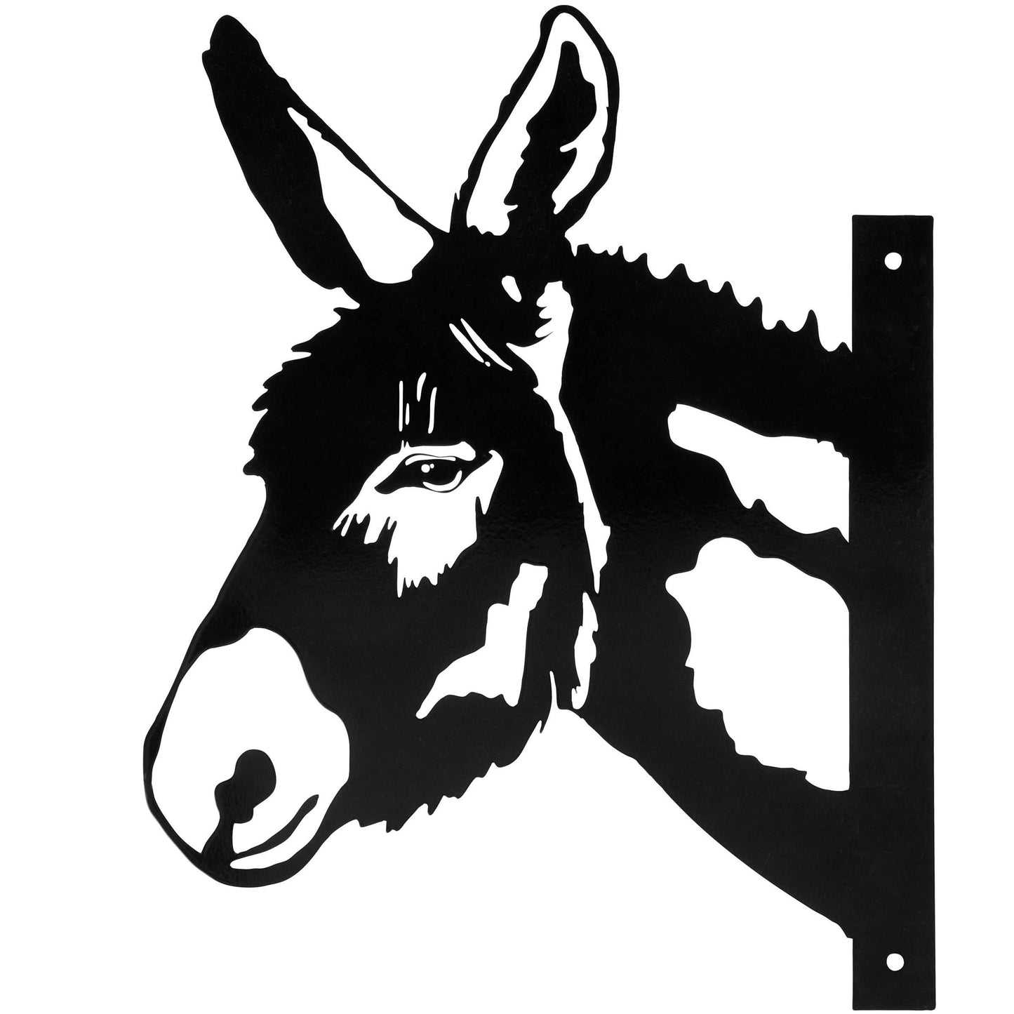 Outdoor Metal Donkey Decor