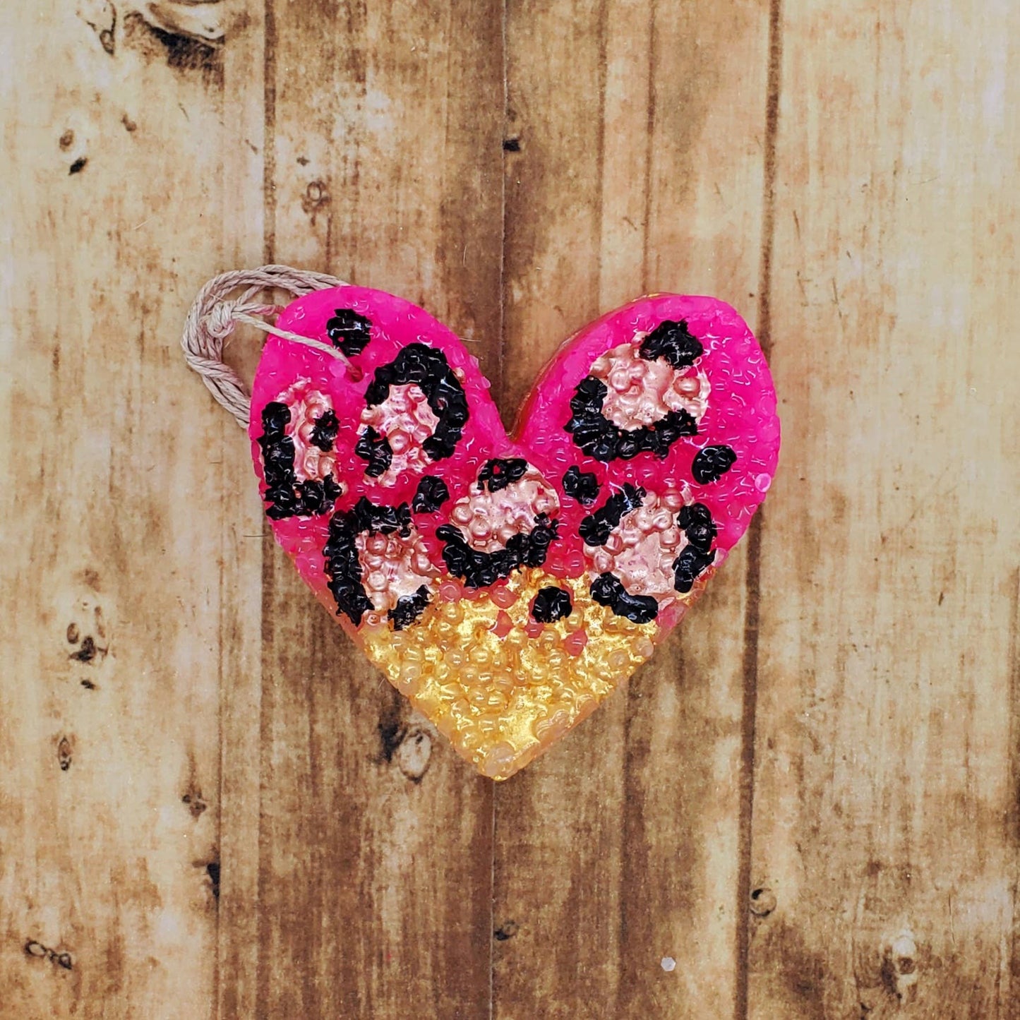 Leopard Heart Freshie: Bougie