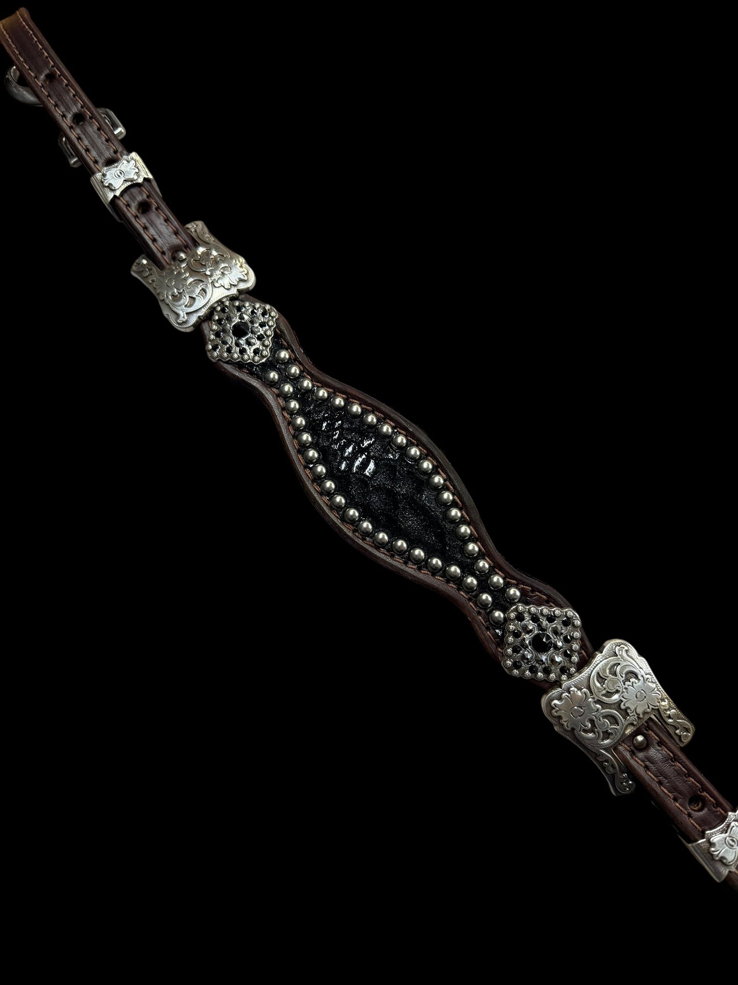 Black mystic on dark leather