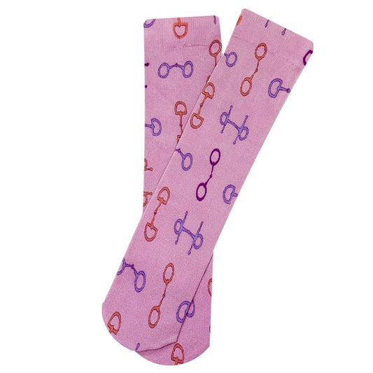 AWST INT'L CHILDREN'S LILA SNAFFLE BITS SOCKS