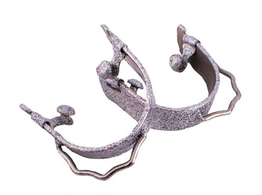 Showman Glittered Epoxy aluminum bumper spurs