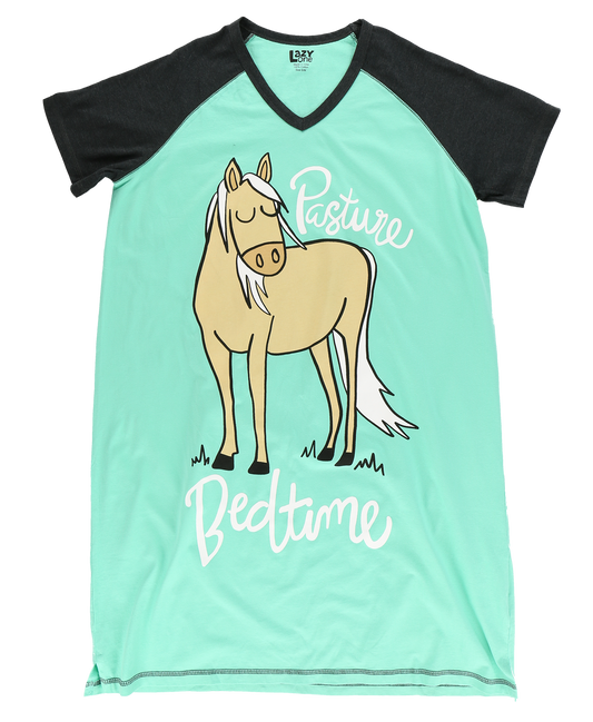 Pasture Bedtime Horse V-Neck Nightshirt