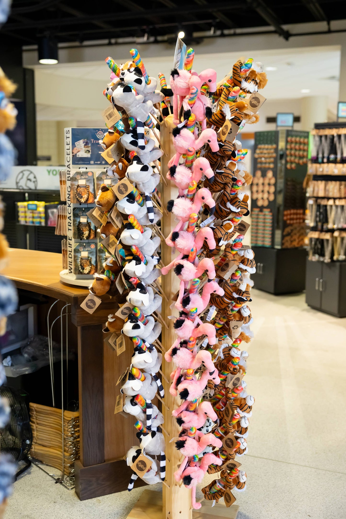 9" (22cm) Lollyplush Panda w/14" Rainbow Lollipop