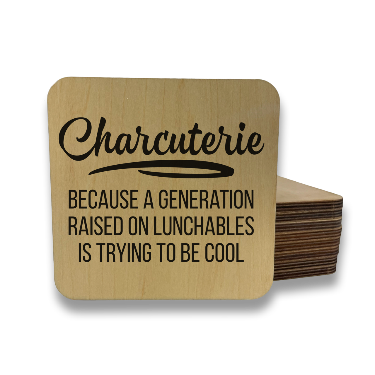 CHARCUTERIE FUNNY Magnet/Drink Coaster