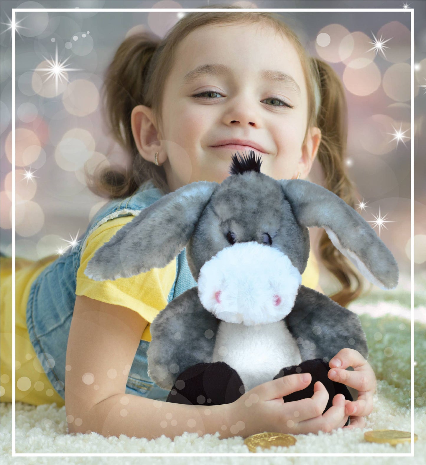 Super Soft Plush - Sitting Grey Donkey