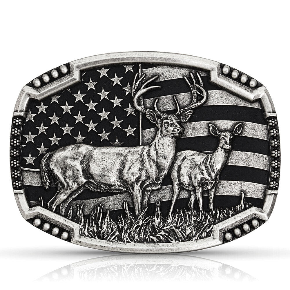 Matched Pair Deer Buckle