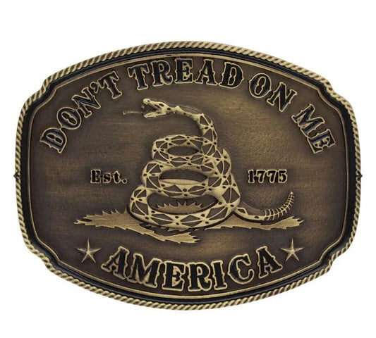 American Gadsden Don't Tread on Me Heritage Attitude Buckle