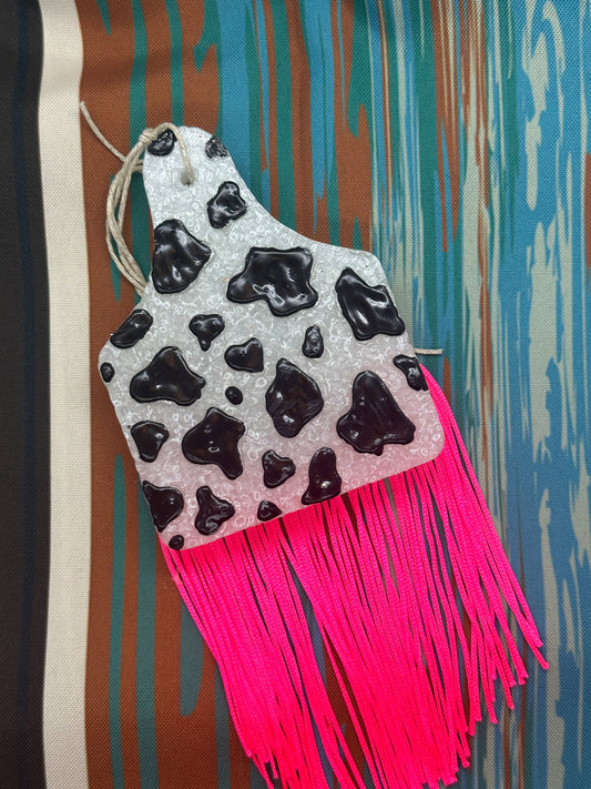 Cowprint Cow Tag: Naked Cowboy