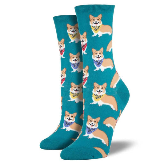 Adult Sock, Corgi Bandana
