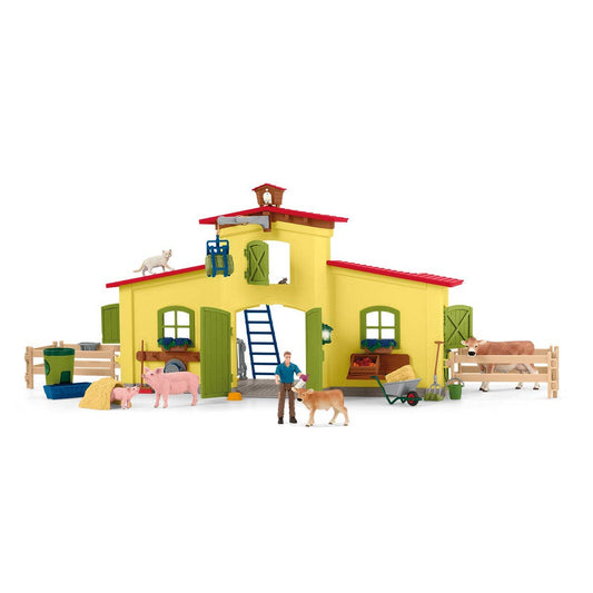 Large Farm (Yellow)  Farm Figurine Toys Play Set