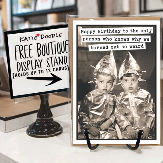 Funny Birthday Greeting Cards for Sister, Brother, Mother