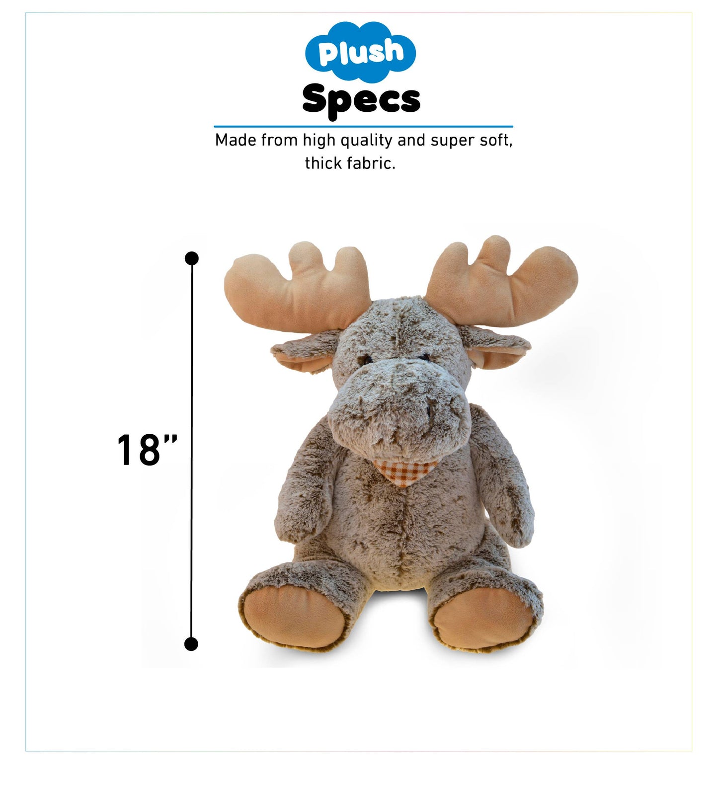 Super-Soft Plush - Sitting Moose Xl