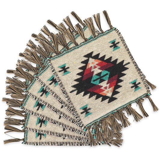 Cotton Accent Coasters, Design #3