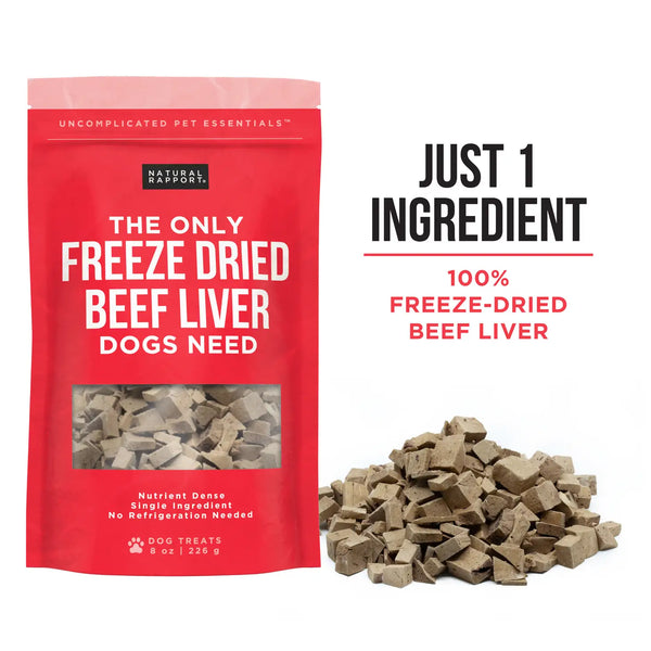The Only Freeze Dried Beef Liver Dogs Need