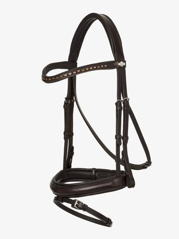 Arika Dressage Bridle Brown/Silver Product Code: IT03739